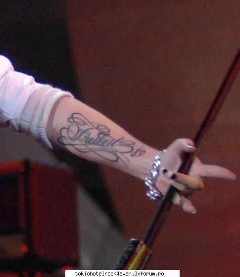 bill's new tatoo ink una! 
