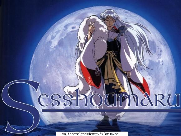 anime sesshomaru fratele mai mare lui inuyasha.e demon total mereu cearta inuyasha sabia lui