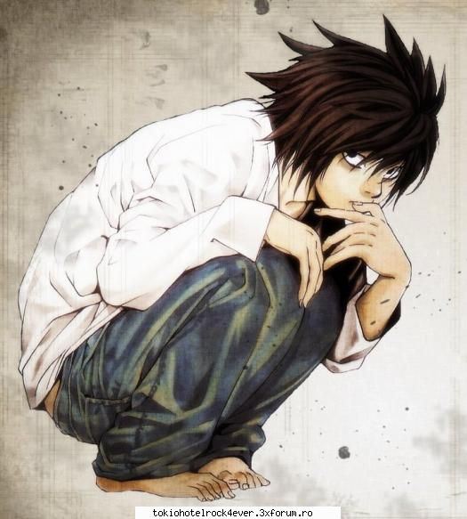 Death Note - esteh tare sweet L! poza asta o am d la tine! - *..::Anime::..*