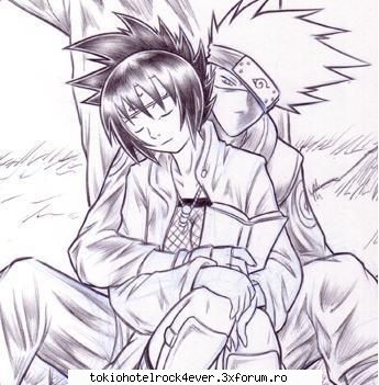 NARUTO - omg!! cat de e sasuke! dar e tare faza cu kakashi - *..::Anime::..*