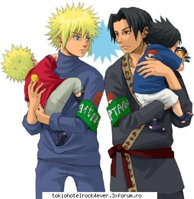 NARUTO - yondaime cu naruto si tatal lui sasuke - *..::Anime::..*