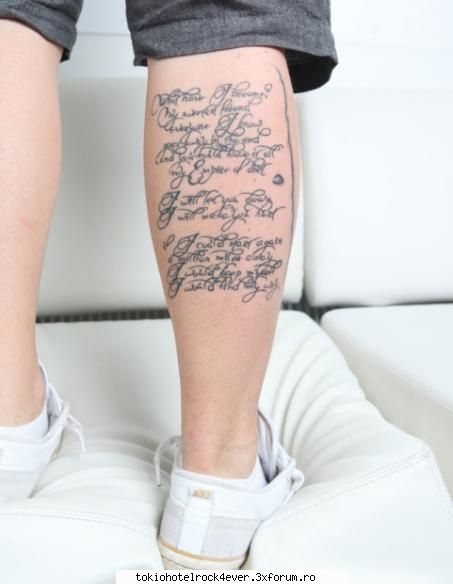 ~News~ - E un tatuaj pe chiciorul lui Gutii Uitatzi Cik - *..::Tokio Hotel::..*