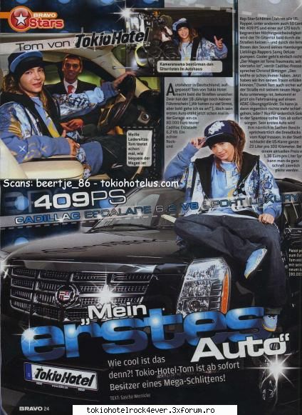 si-a tras omu masina;) deci dat revista tummy si-a luat masina
